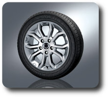 Korando Sports 18 inches Hyper silver wheels