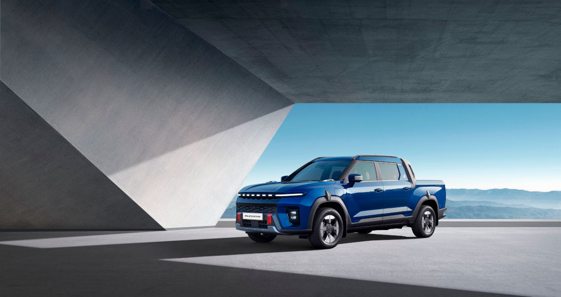 Musso EV front styling