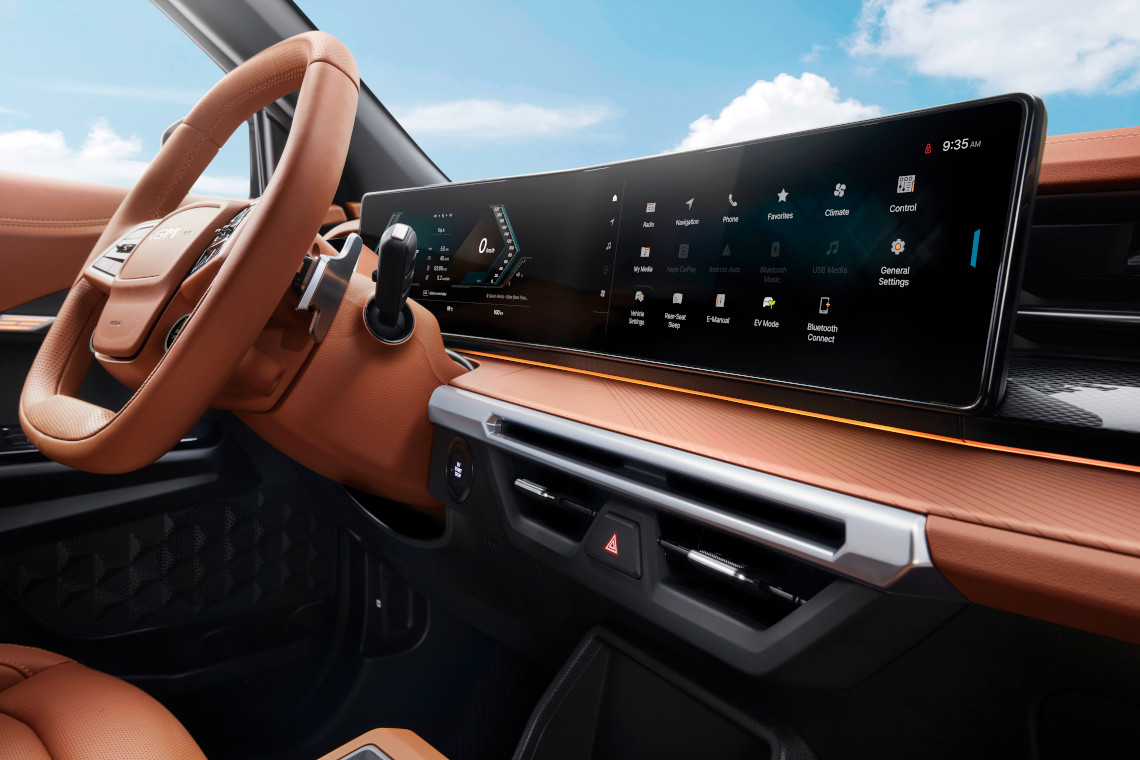 Musso EV infotainment system